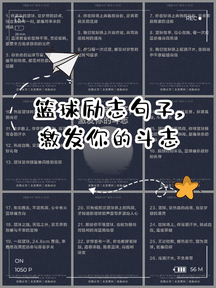 篮球艰苦训练的句子有哪些呢